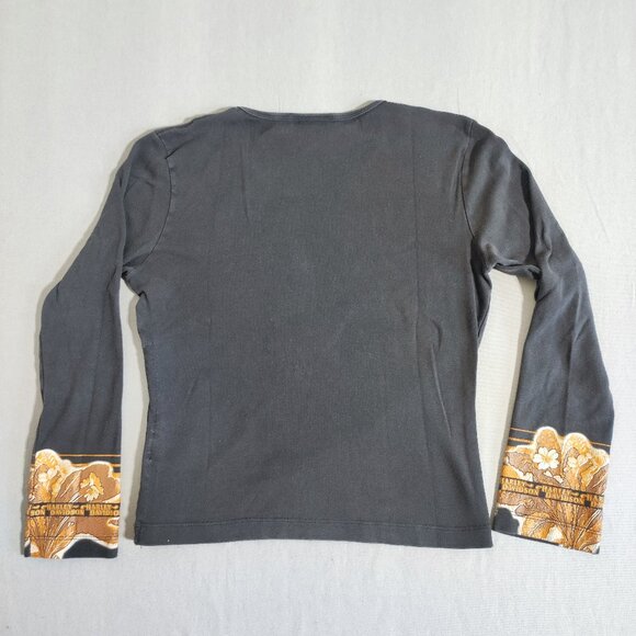 Harley-Davidson shirt women's size M black with graphic design crew neck - Picture 5 of 10